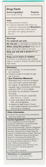 浴，美容，防曬霜，spf 30-45，維生素c - Derma E, Natural Mineral Sunscreen, SPF 30, 4 oz (113 g)