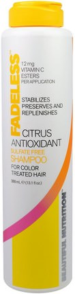 Fadeless, Citrus Antioxidant, Shampoo, 13.1 fl oz (388 ml) by Beautiful Nutrition, 洗澡，美容，頭髮，頭皮，洗髮水，護髮素 HK 香港