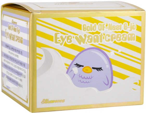 美容，抗衰老 - Elizavecca, Gold CF-Nest-B-Jo Eye Want Cream, 100 ml