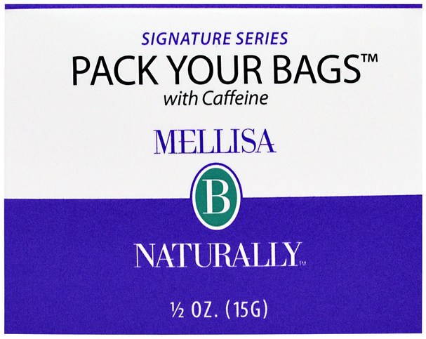 美容，眼霜 - Mellisa B. Naturally, Pack Your Bags, 1/2 oz (15 g)