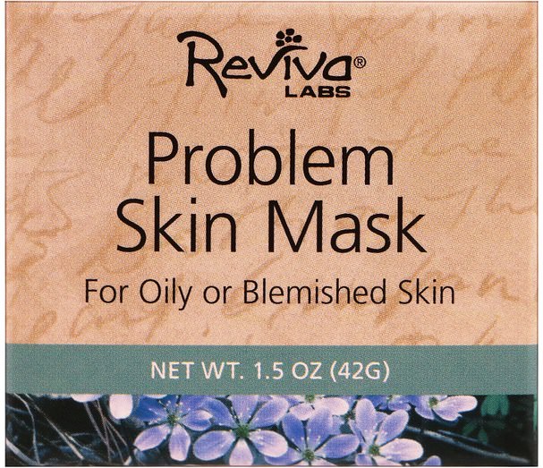 美容，面部護理，粉刺，皮膚型粉刺易發皮膚 - Reviva Labs, Problem Skin Mask, 1.5 oz (42 g)