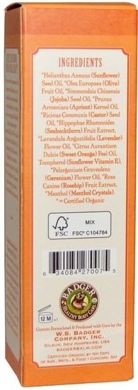 美容，面部護理 - Badger Company, Seabuckthorn Face Cleansing Oil, 2 fl oz (59.1 ml)