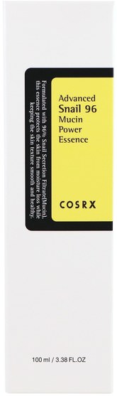 美容，面部護理 - Cosrx, Advanced Snail 96 Mucin Power Essence, 3.38 fl oz (100 ml)