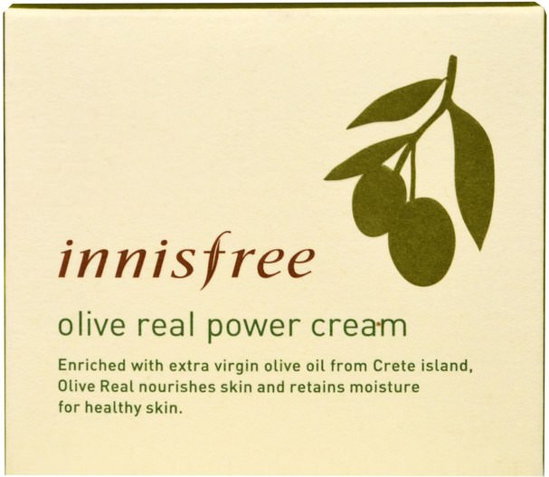 美容，面部護理，面霜，乳液，浴 - Innisfree, Olive Real Power Cream, 1.7 oz (50 ml)