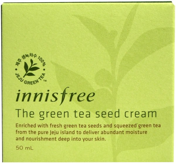 美容，面部護理，面霜，乳液，浴 - Innisfree, The Green Tea Seed Cream, 50 ml