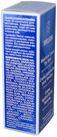 美容，面部護理，面霜乳液，精華素，沐浴，剃須，剃須後 - Weleda, Moisture Cream for Men, 1.0 fl oz (30 ml)