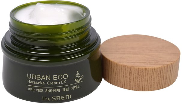 美容，面部護理，面霜，乳液，浴 - The Saem, Urban Eco, Harakeke Cream EX, 2.02 fl oz (60 ml)