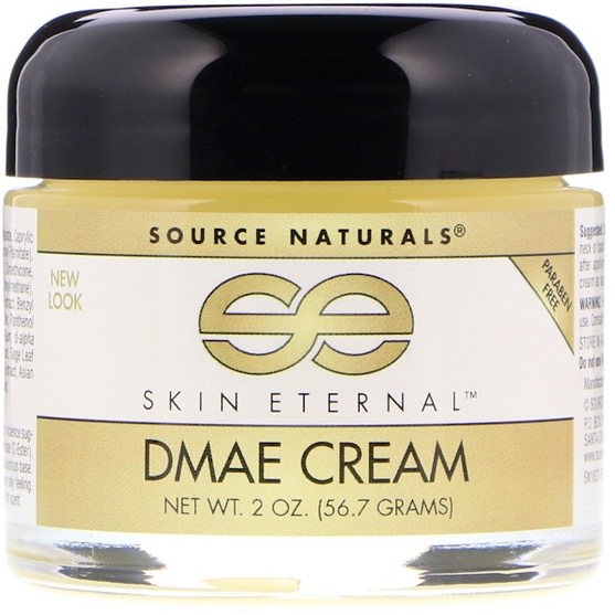 美容，面部護理，面霜，乳液，coq10皮膚 - Source Naturals, Skin Eternal DMAE Cream, 2 oz (56.7 g)