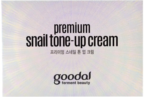 美容，面部護理，面霜，乳液，健康，皮膚護理 - Goodal, Premium Snail Tone-Up Cream, 1.69 fl oz (50 ml)