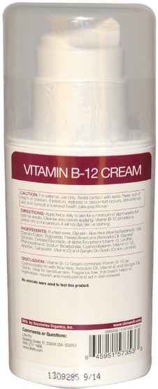 美容，面部護理，面霜，乳液，健康，皮膚 - Life Flo Health, Vitamin B-12 Cream, 4 oz (113.4 g)