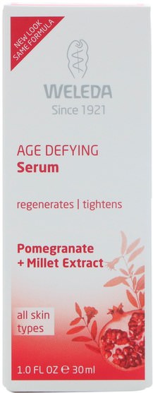 美容，面部護理，面霜，乳液，健康，皮膚血清 - Weleda, Pomegranate Firming Serum, 1.0 fl oz (30 ml)