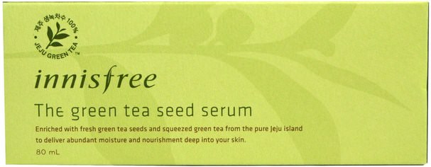 美容，面部護理，面霜，乳液 - Innisfree, The Green Tea Seed Serum, 80 ml