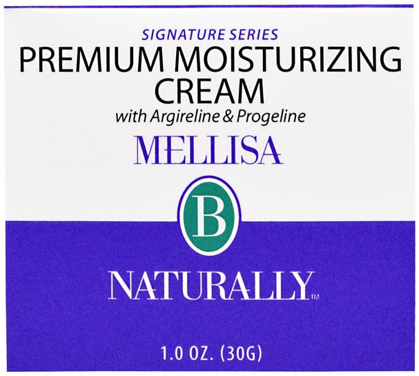 美容，面部護理，面霜，乳液 - Mellisa B. Naturally, Premium Moisturizing Cream, 1 oz (30 g)