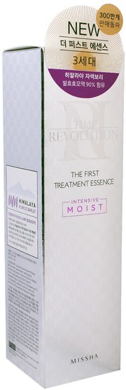 美容，面部護理，面霜，乳液，皺紋霜 - Missha, Time Revolution, The First Treatment Essence, Intensive Moist, 150 ml