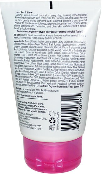 美容，面部護理，洗面奶 - Alba Botanica, Good & Clean, Toxin Release Scrub, 4 oz (113 g)