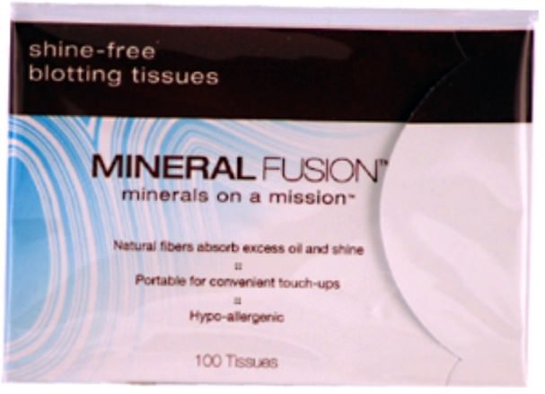 美容，面部護理，面部濕巾 - Mineral Fusion, Mineral Fusion, Shine-free, Blotting Tissues, 100 Tissues