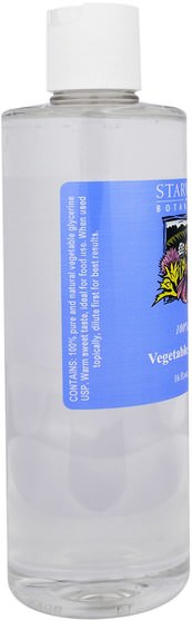 美容，面部護理，甘油蔬菜 - Starwest Botanicals, Vegetable Glycerine, 16 fl oz (473 ml)
