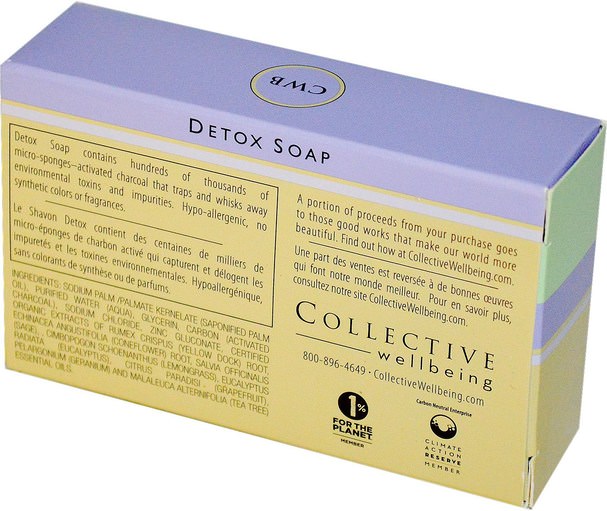 美容，面部護理 - Life Flo Health, Collective Wellbeing, Detox Soap, 5 oz (141 g)