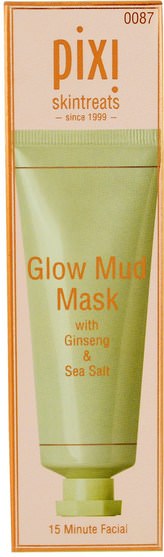 美容，面部護理 - Pixi Beauty, Glow Mud Mask, with Ginseng & Sea Salt, 1.01 fl oz (30 ml)