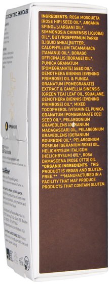 美容，面部護理，皮膚，健康，面部護理油 - Pangea Organics, Balancing Oil, Himalayan Geranium & Pomegranate, 1 fl oz (30 ml)