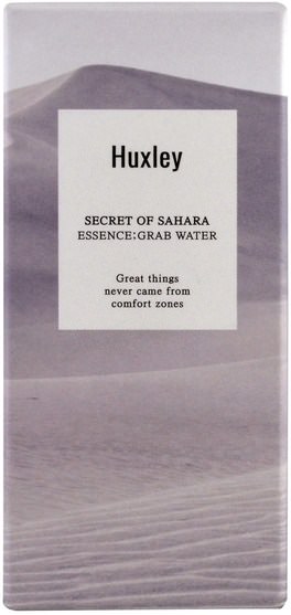 美容，面部護理，皮膚 - Huxley, Secret of Sahara, Grab Water Essence, 1.01 fl oz (30 ml)