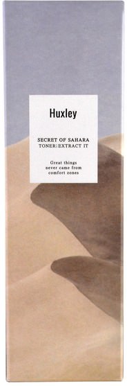 美容，面部護理，皮膚 - Huxley, Secret of Sahara, Toner, 4.06 fl oz (120 ml)