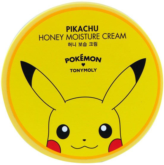 美容，面部護理 - Tony Moly, Pokemon, Honey Moisture Cream, Pikachu, 300 ml