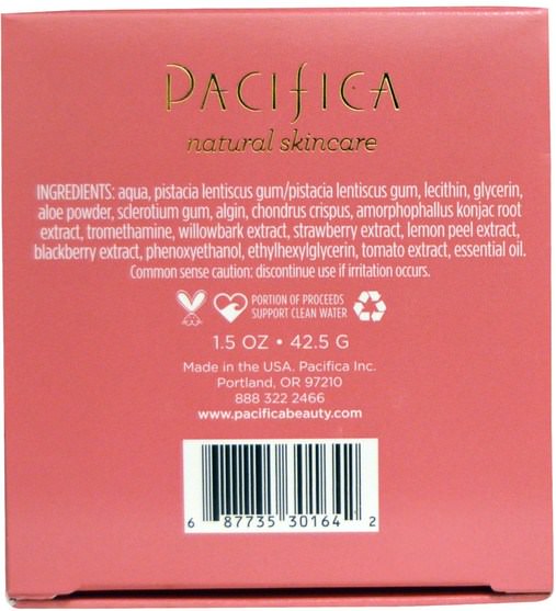 美容，面膜，粉刺，瑕疵面膜，健康，皮膚護理 - Pacifica, Pore Refine Deep Detox Mask, 1.5 oz (42.5 g)