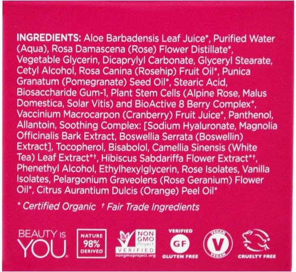 美容，面膜，抗衰老，亮白面膜 - Andalou Naturals, 1000 Roses, Rosewater Mask, Sensitive, 1.7 oz (50 g)