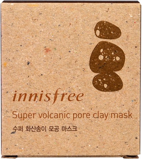 美容，面膜，泥面膜，浴 - Innisfree, Super Volcanic Pore Clay Mask, 3.38 oz (100 ml)