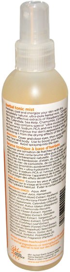 美容，面部調色劑，面部護理，皮膚 - Earth Science, Herbal Tonic Mist, 8 fl oz (237 ml)