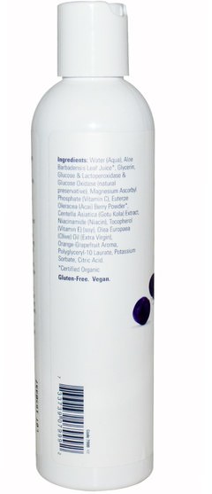 美容，面部調色劑，面部護理，皮膚 - Now Foods, Solutions, Purifying Toner, Vitamin C & Acai Berry, 8 fl oz (237 ml)