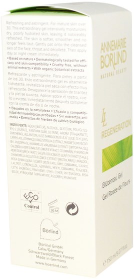 美容，面部調理劑，ll再生系列抗衰老 - AnneMarie Borlind, LL Regeneration, Blossom Dew Gel, 5.07 fl oz (150 ml)