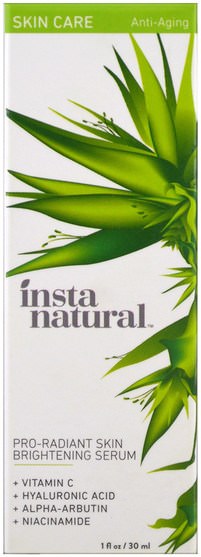 美容，維生素c - InstaNatural, Pro Radiant Skin Brightening Serum, Skin Care, Anti-Aging, 1 fl oz (30 ml)