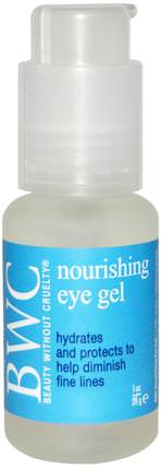 Nourishing Eye Gel, 1 oz (28 g) by Beauty Without Cruelty, 美容，眼霜，面部護理，皮膚類型抗衰老皮膚 HK 香港
