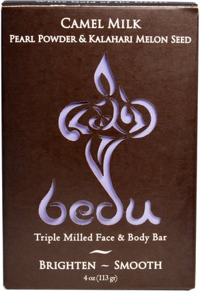 Triple Milled Face & Body Bar, Camel Milk Pearl Powder & Kalahari Melon Seed, 4 oz (113 g) by One with Nature, 洗澡，美容，肥皂 HK 香港