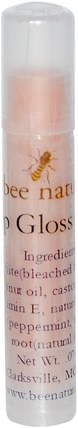 Lip Gloss Stick.07 oz by Bee Naturals, 沐浴，美容，唇部護理，原蜜蜂天然，唇彩 HK 香港