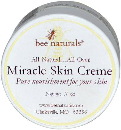 Miracle Skin Cream.7 oz by Bee Naturals, 洗澡，美容，潤膚露 HK 香港