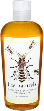 Queen Bee Liquid Honey Skin Cleanser, 8 oz by Bee Naturals, 蜂王集合，原始蜂自然 HK 香港