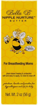 Nipple Nurture Butter, For Breastfeeding Moms, 2 oz (56 g) by Bella B, 健康，懷孕，餵養嬰兒，母乳喂養 HK 香港
