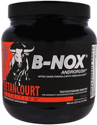 B-Nox Androrush, Grape, 22.3 oz (1.3 lbs) by Betancourt, 運動，鍛煉，一氧化氮 HK 香港