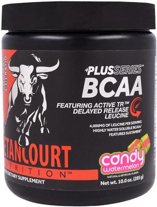 Plus Series BCAA, Candy Watermelon, 10.0 oz (285 g) by Betancourt, 補充劑，氨基酸，bcaa（支鏈氨基酸），運動，肌肉 HK 香港
