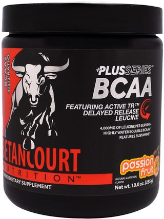 Plus Series BCAA, Passion Fruit, 10.0 oz (285 g) by Betancourt, 補充劑，氨基酸，bcaa（支鏈氨基酸），運動，肌肉 HK 香港