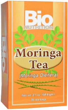 Moringa Tea, 30 Tea Bags, 2.1 oz (58.8 g) by Bio Nutrition, 食物，涼茶，辣木 HK 香港