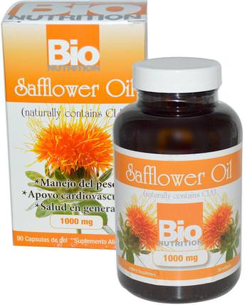 Safflower Oil, 1000 mg, 90 Softgels by Bio Nutrition, 補充劑，紅花油，健康，飲食 HK 香港