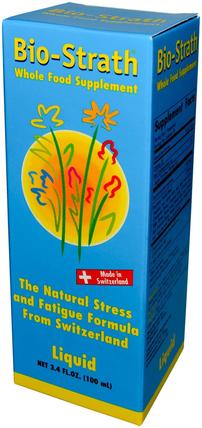 Whole Food Supplement, Stress & Fatigue Formula, 3.4 fl oz (100 ml) Liquid by Bio-Strath, 健康 HK 香港