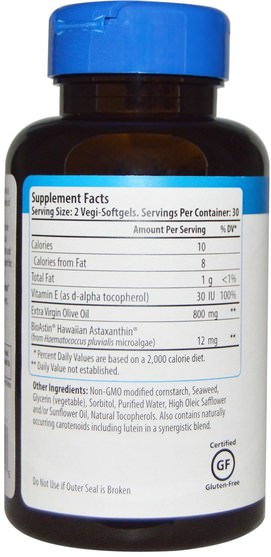 bioastin - Nutrex Hawaii, BioAstin Supreme, 6 mg, 60 V-Gels