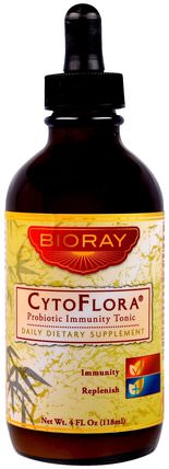 Probiotic Immunity Tonic, 4 fl oz (118 ml) by Bioray CytoFlora, 補充劑，益生菌，感冒和病毒，免疫系統 HK 香港