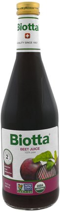 Organic Beet Juice, 16.9 fl oz (500 ml) by Biotta, 食品，咖啡茶和飲料，果汁 HK 香港