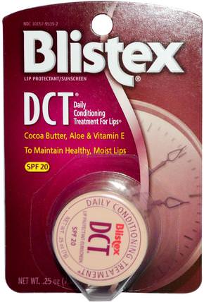 DCT (Daily Conditioning Treatment) for Lips, SPF 20, 0.25 oz (7.08 g) by Blistex, 沐浴，美容，唇部護理，blistex唇部特定，唇部防曬霜 HK 香港
